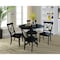 International Concepts 42 in. Dual Drop Leaf Table with 4 Cross Back Dining Chairs - 5 Piece Dining Set K46-42DP-C613-4 - alternate 3